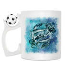 Кружка с футбольным мячиком