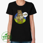 Женская футболка органик