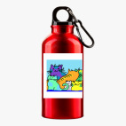 Металлическая бутылка 400 мл UV-DTF