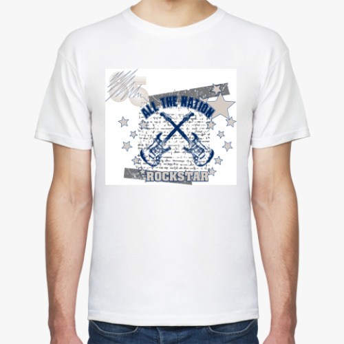 Футболка с принтом Rock Star