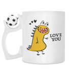 Кружка с футбольным мячиком