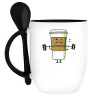 Кружка с ложкой