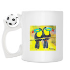 Кружка с футбольным мячиком