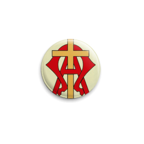 Значок 25мм с принтом  25 мм