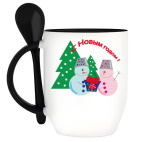 Кружка с ложкой