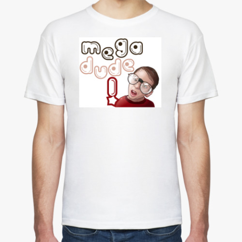 Футболка с принтом Мега Чувак!