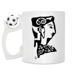 Кружка с футбольным мячиком
