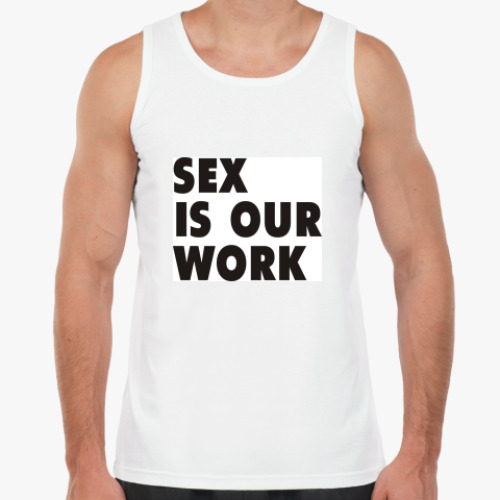 Майка с принтом SEX