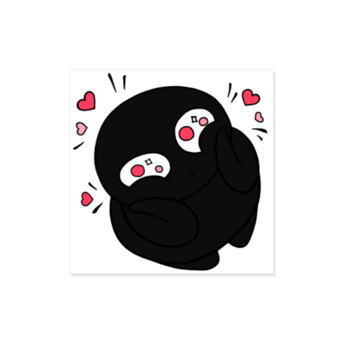 Виниловые наклейки с принтом Тень в восторге