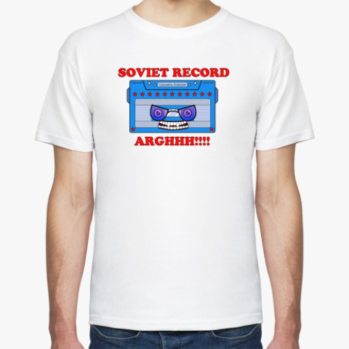 Футболка с принтом Soviet record