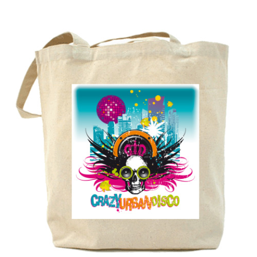 Сумка шоппер с принтом Музыка