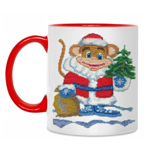 Кружка с принтом Новый год 2016