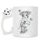 Кружка с футбольным мячиком