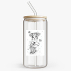 Банка с бамбуковой крышкой