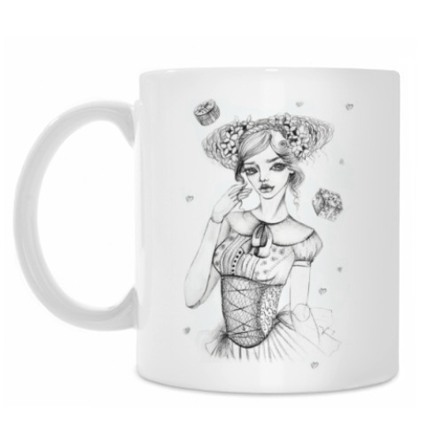 Кружка с принтом Куколка