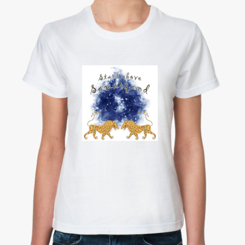 Классическая футболка с принтом Самарканд