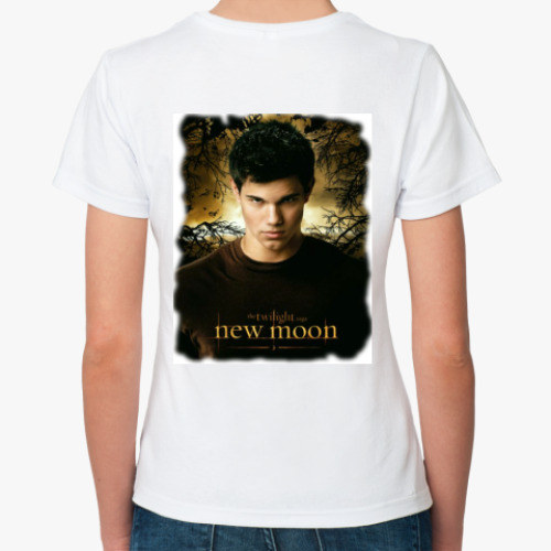 Классическая футболка с принтом Женская футболка, белая