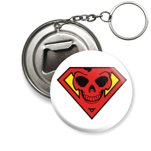 Брелок-открывашка с принтом Skull Superman