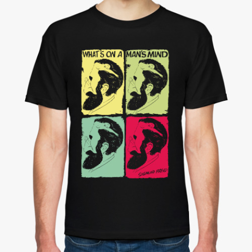 Футболка с принтом Зигмунд Фрейд Sigmund Freud