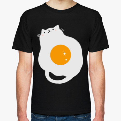 Футболка с принтом Кот