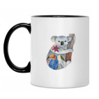 Кружка двухцветная