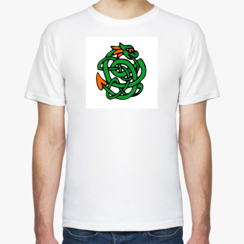 Футболка с принтом Ирландский зеленый змий