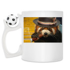 Кружка с футбольным мячиком