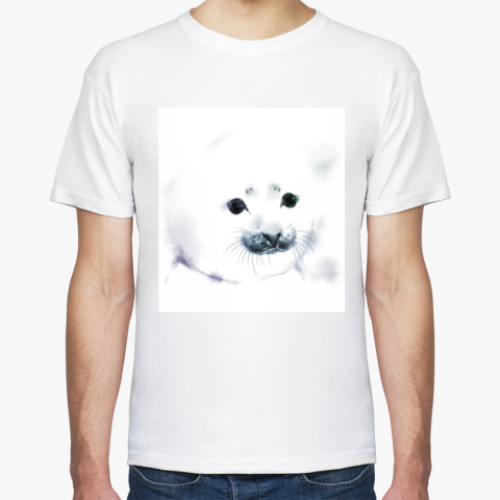 Футболка с принтом Малыш тюлень