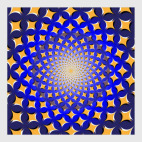 Постер 75 х 75 см Оптическая иллюзия