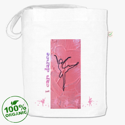 Сумка шоппер с принтом I can dance