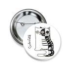 Значок 50 мм Shredik из серии 'Science cats'
