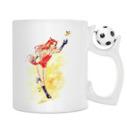 Кружка с футбольным мячиком