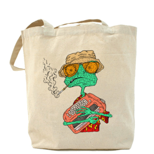 Сумка шоппер с принтом Ранго - Рауль Дюк