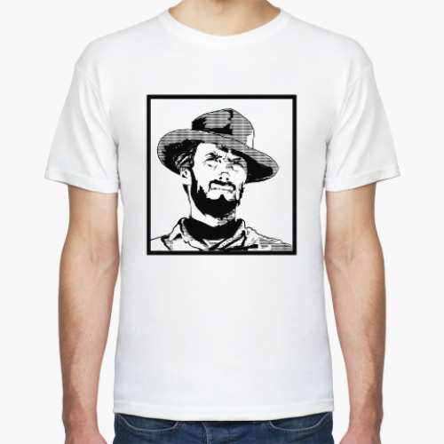 Футболка с принтом The Good, The Bad, The Ugly Clint Eastwood