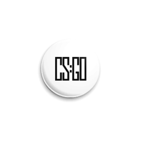 Значок 25мм с принтом CS:GO