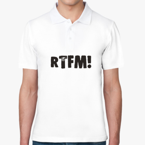 Рубашка поло с принтом rtfm