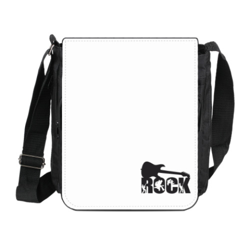 Сумка на плечо (мини-планшет) с принтом Rock
