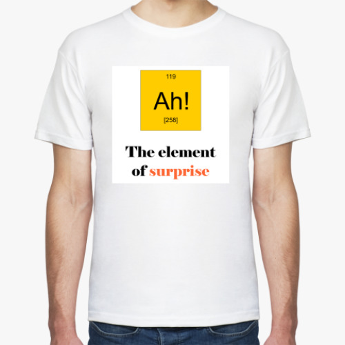 Футболка с принтом  Ah!