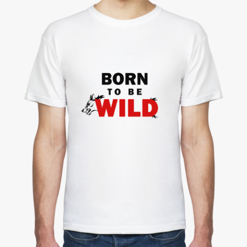 Футболка с принтом Born to be wild