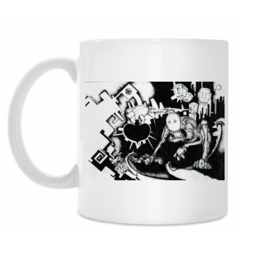 Кружка с принтом Всплеск