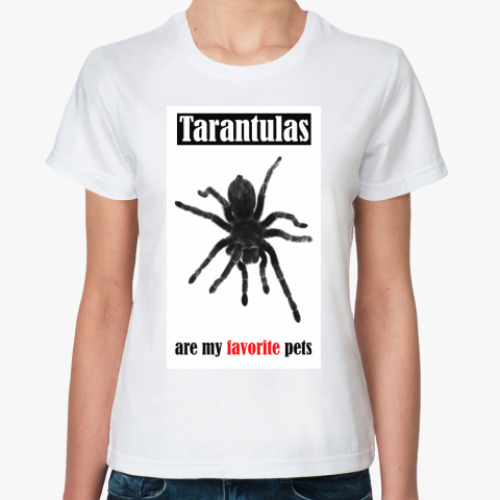 Классическая футболка с принтом Tarantulas