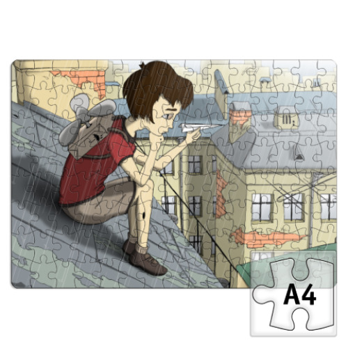 Пазл с принтом  'Малыш-Карлсон'