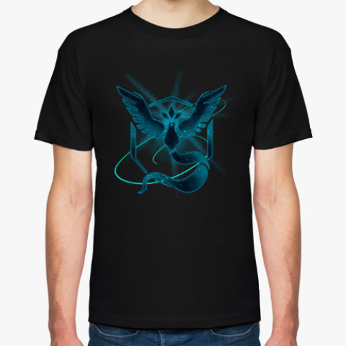 Футболка с принтом Pokemon GO (Team Mystic)