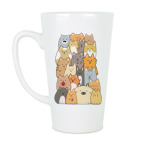 Кружка латте (510 мл) Смешные коты (funny cats)