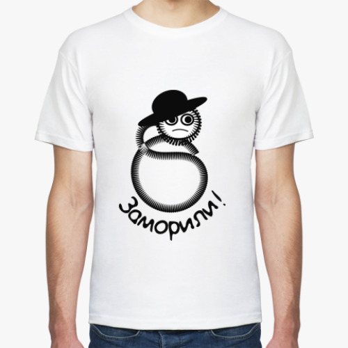 Футболка с принтом Червячок