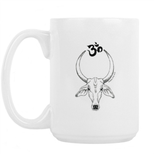 Кружка с принтом Священная корова ОМ