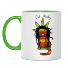 Двухцветная кружка Cat Murley из серии Music cats