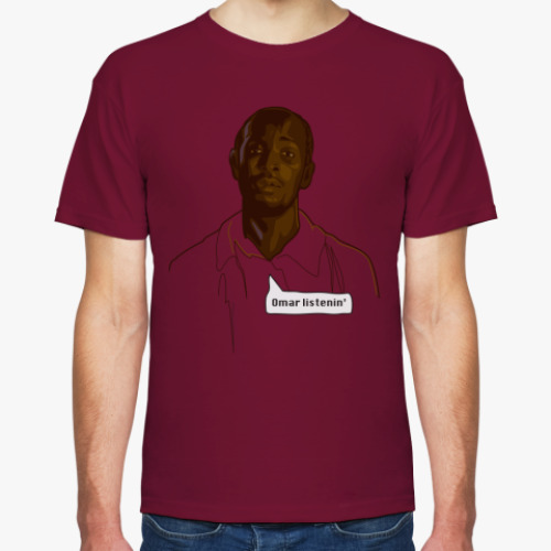 Футболка с принтом Поговори с Омаром