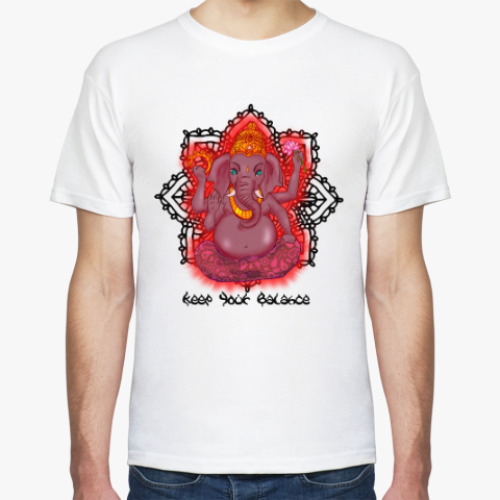 Футболка с принтом Ганеша