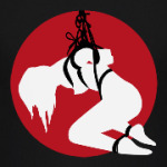 Шибари силуэт связанной девушки